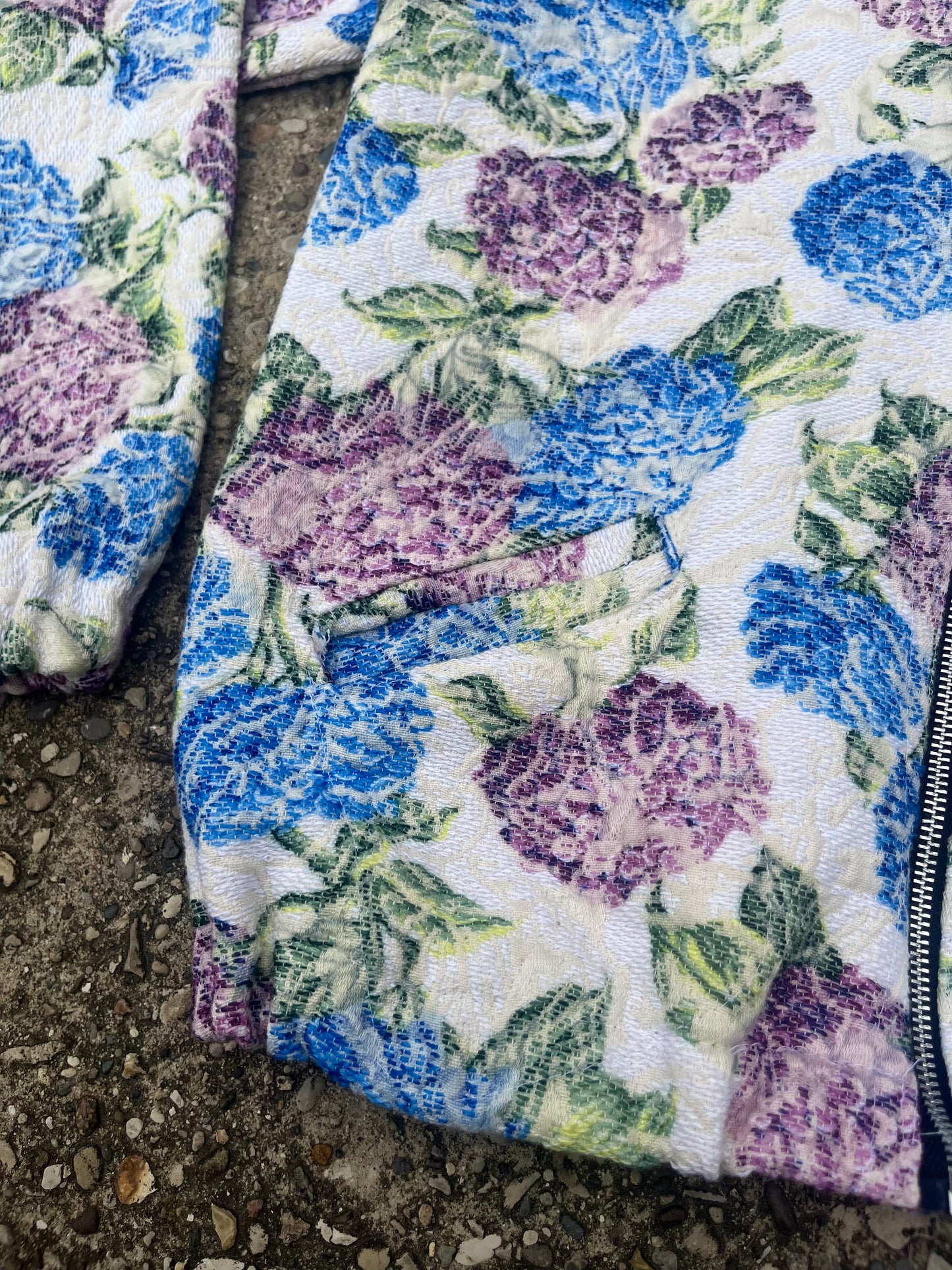 Upcycled Tapestry Zip Up