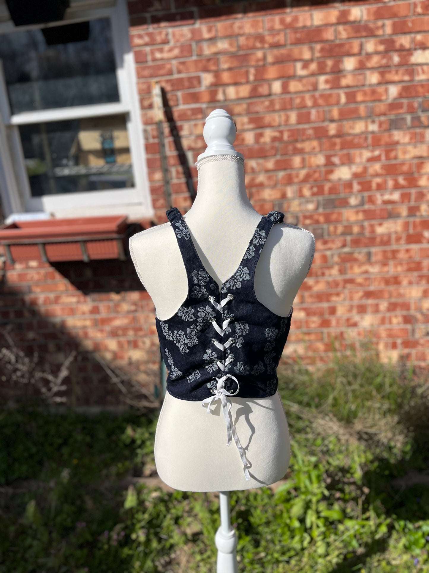 Upcycled Denim Corset