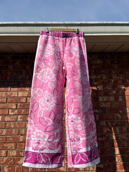 Upcycled Vintage Hawaiian Tablecloth Pants