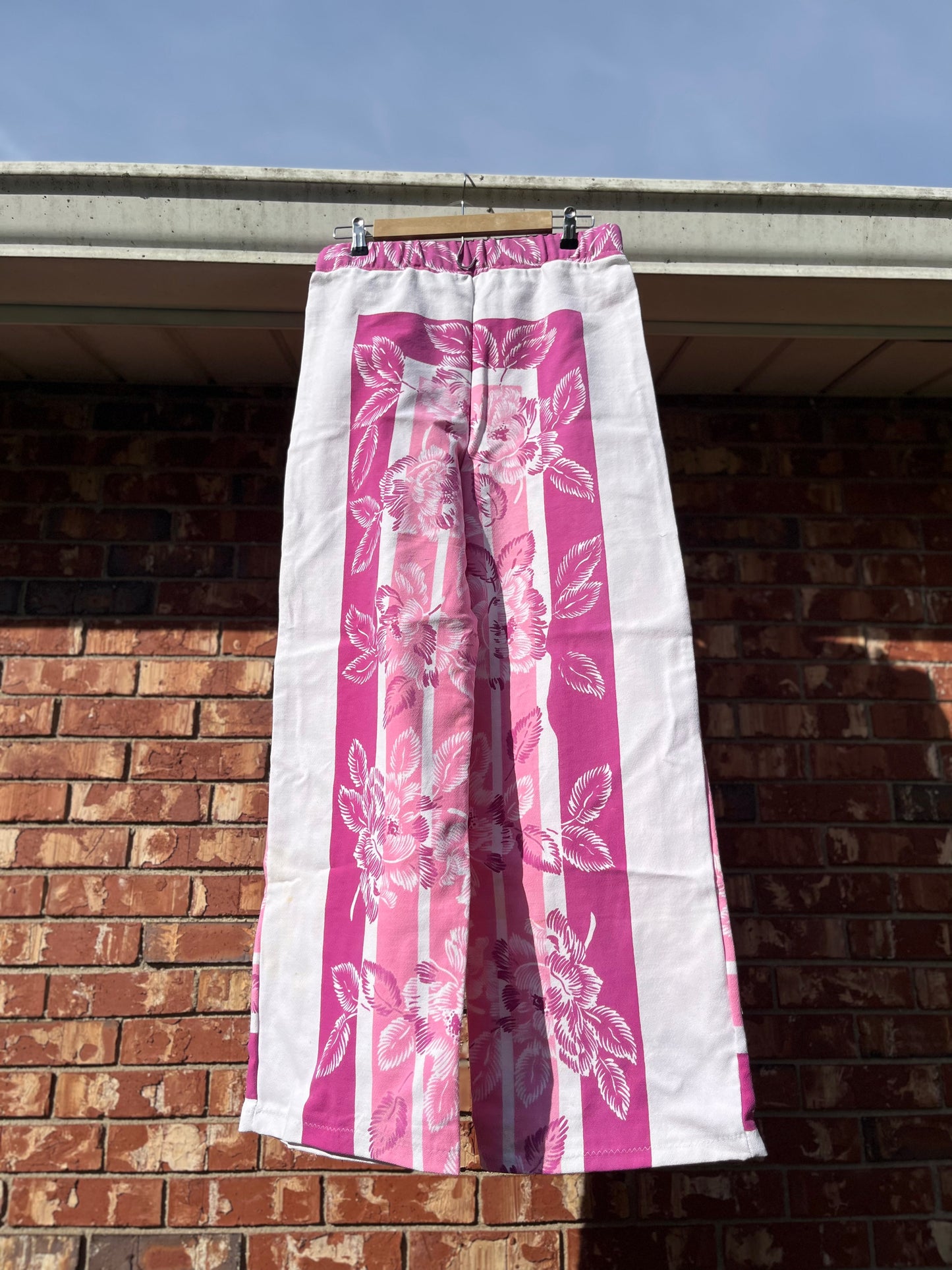 Upcycled Vintage Hawaiian Tablecloth Pants