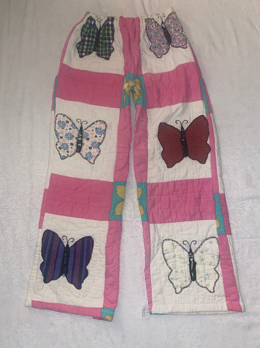 Quilted Butterfly Pants