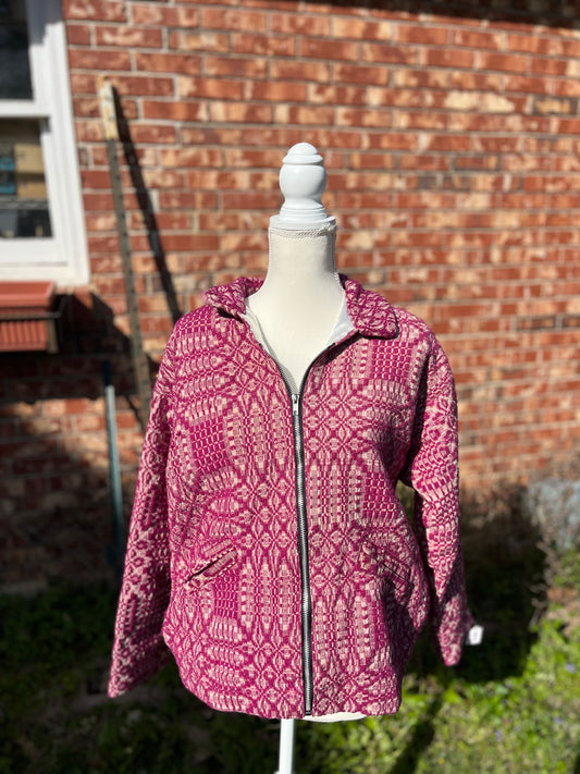 Upcycled Tapestry Zip Up